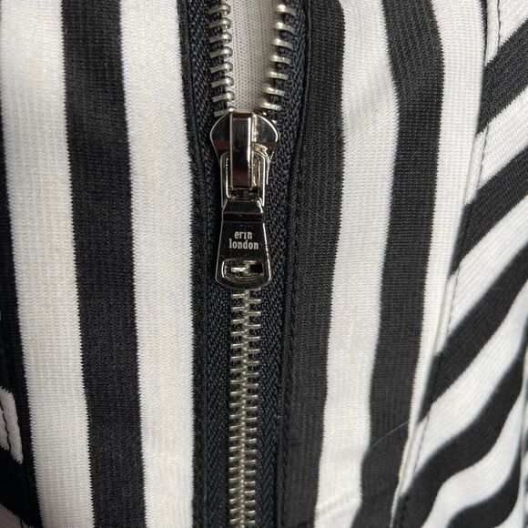 Erin London Striped Flip Cuff Jacket Med - Picture 4 of 10